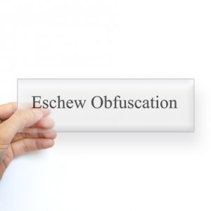eschew_obfuscation_bumper_sticker